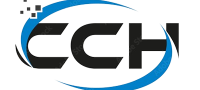 Logo featuring bold black letters CCH with a blue swoosh encircling the letters, representing the best outsourced accounting services in USA.