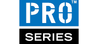 The image features the words PRO SERIES in bold, capital letters. PRO, symbolizing the efficiency of outsource accounts payable services, is set against a blue background, while SERIES is against a black background.